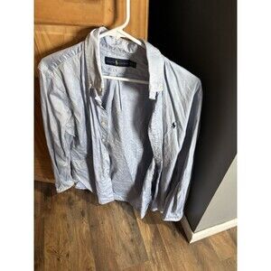 Polo Ralph Lauren Blue Oxford Dress Shirt Men's Size M 15.5x33